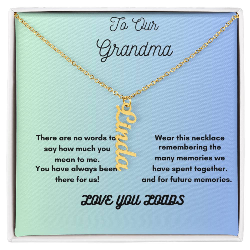 Heartfelt Personalized Necklace for Grandma – Cherish Her Grandkids&