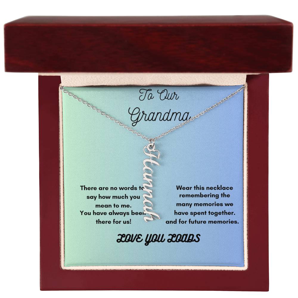 Heartfelt Personalized Necklace for Grandma – Cherish Her Grandkids&