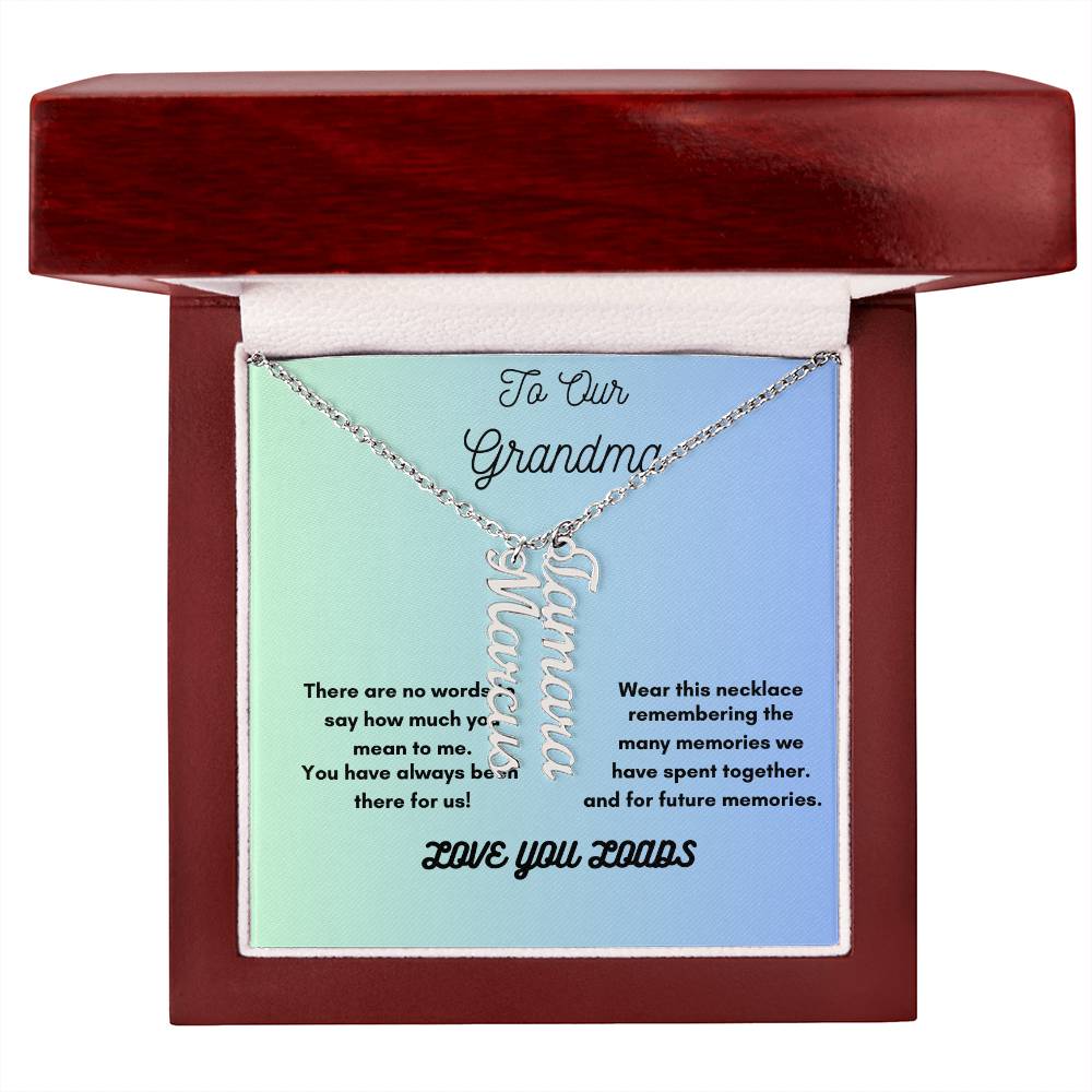 Heartfelt Personalized Necklace for Grandma – Cherish Her Grandkids&
