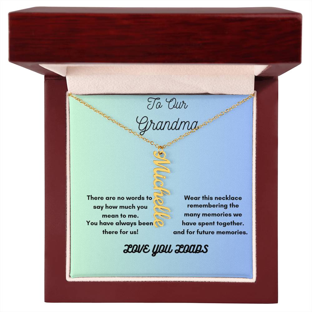 Heartfelt Personalized Necklace for Grandma – Cherish Her Grandkids&