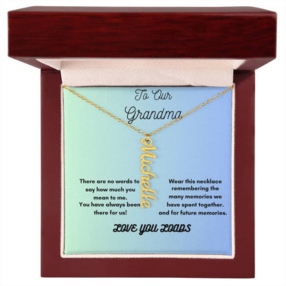 Heartfelt Personalized Necklace for Grandma – Cherish Her Grandkids&
