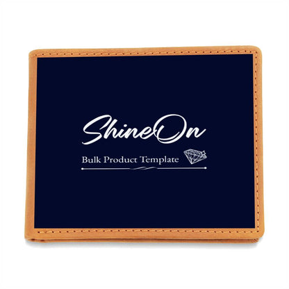 Graphic Leather Wallet for Dad for the buyer to upload message