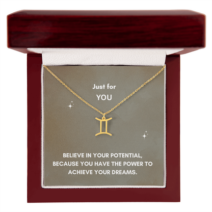 Personalized Zodiac Necklace - A Unique Astrological Gift for Her