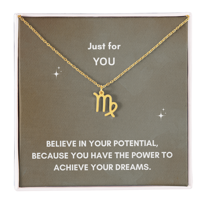 Personalized Zodiac Necklace - A Unique Astrological Gift for Her
