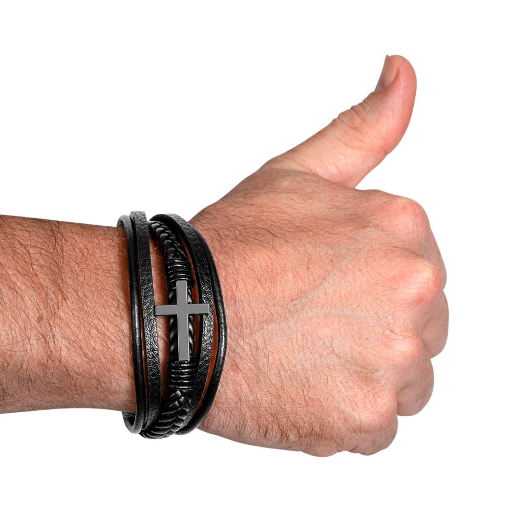 Men Leather Cross Bracelet: A Meaningful Gift to Cherish
