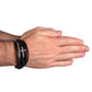 Men's Cross Leather Bracelet