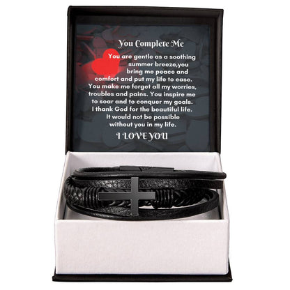 Men Leather Cross Bracelet: A Meaningful Gift to Cherish