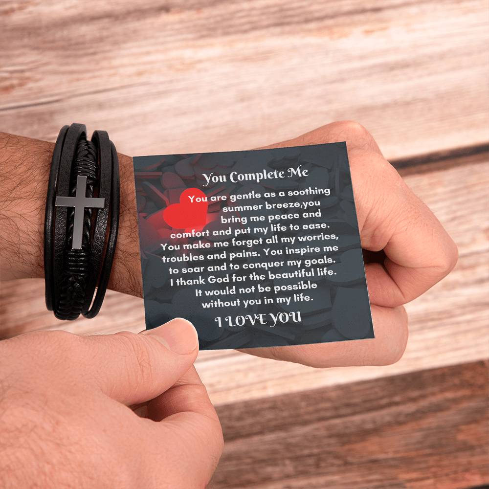 Men Leather Cross Bracelet: A Meaningful Gift to Cherish