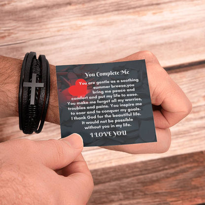 Men Leather Cross Bracelet: A Meaningful Gift to Cherish