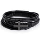 Men's Cross Leather Bracelet