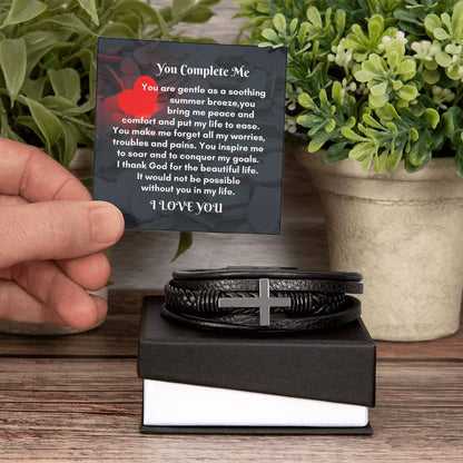 Men Leather Cross Bracelet: A Meaningful Gift to Cherish