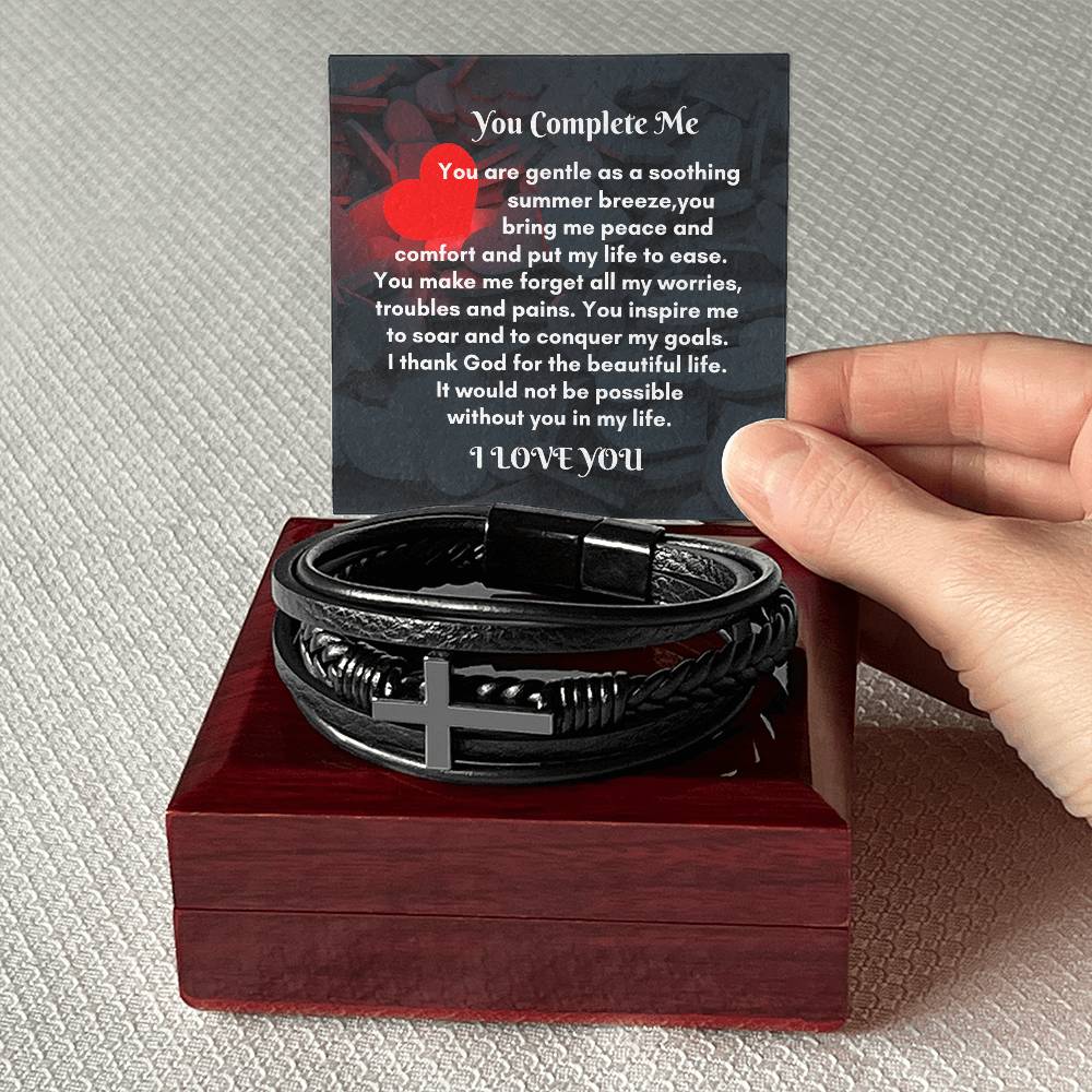 Men Leather Cross Bracelet: A Meaningful Gift to Cherish