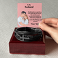 Men's Leather Cross Bracelet