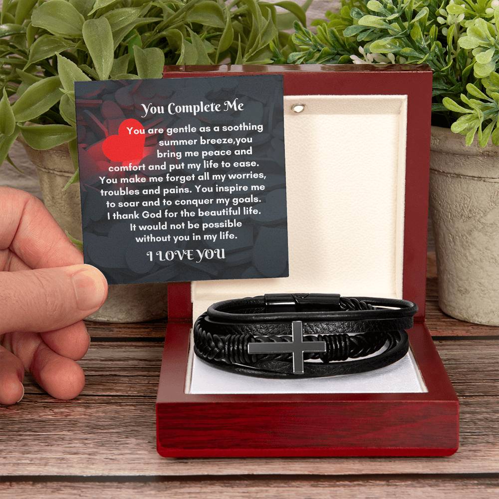 Men Leather Cross Bracelet: A Meaningful Gift to Cherish