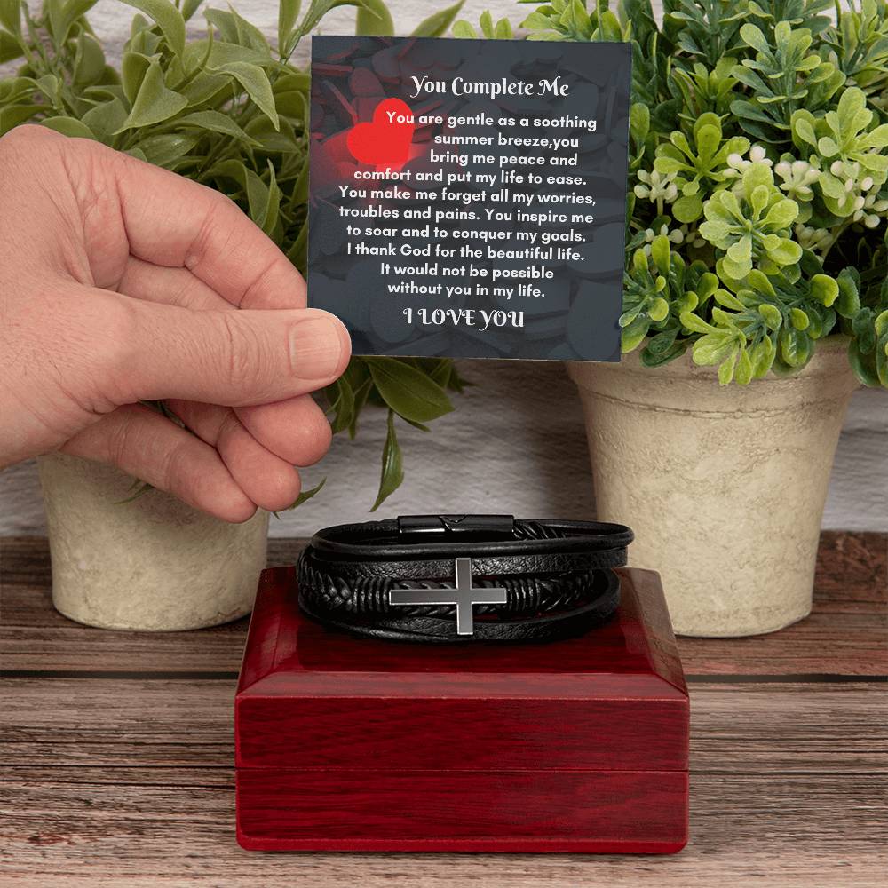 Men Leather Cross Bracelet: A Meaningful Gift to Cherish