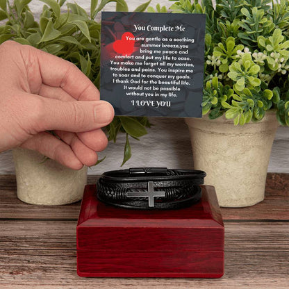 Men Leather Cross Bracelet: A Meaningful Gift to Cherish