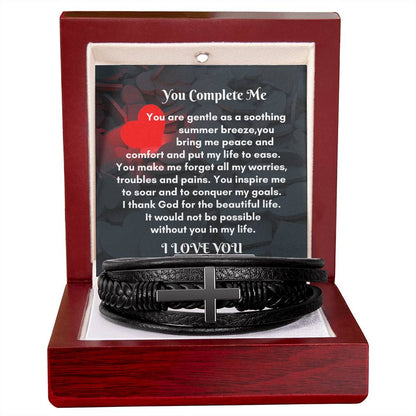 Men Leather Cross Bracelet: A Meaningful Gift to Cherish