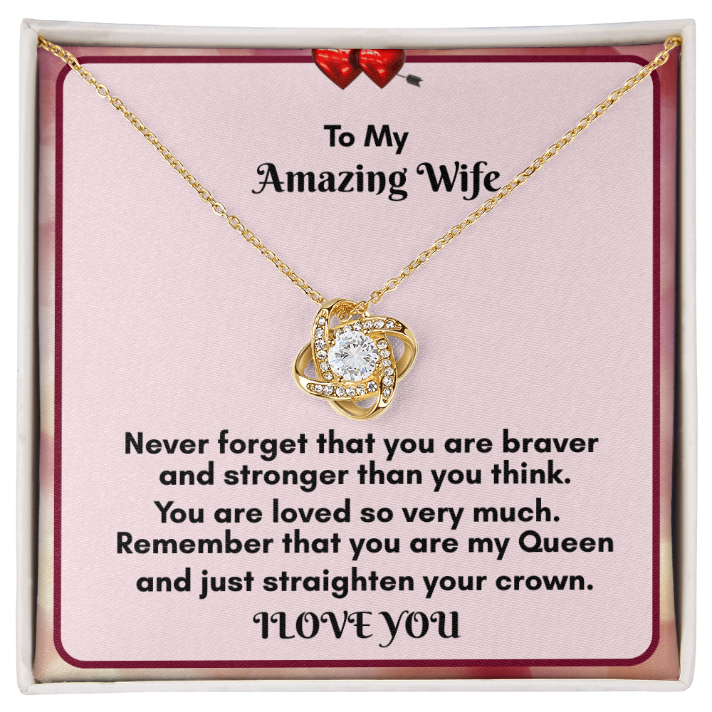 Celebrate Love with the Love Knot Necklace and Bouquet Combo