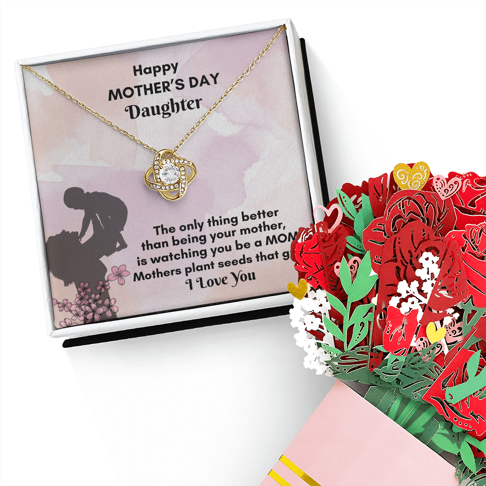 Love Knot Necklace- To My Daughter from Her Mom