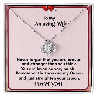 Celebrate Love with the Love Knot Necklace and Bouquet Combo
