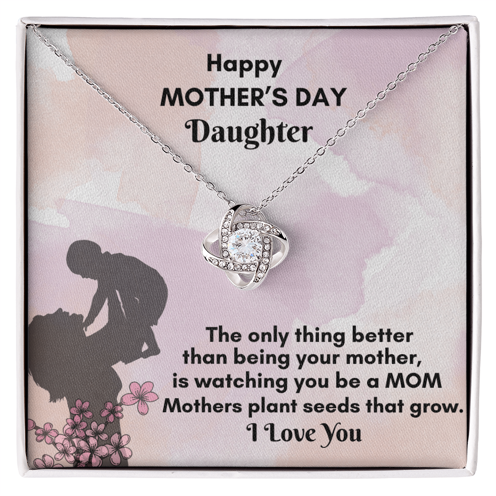 Love Knot Necklace- To My Daughter from Her Mom