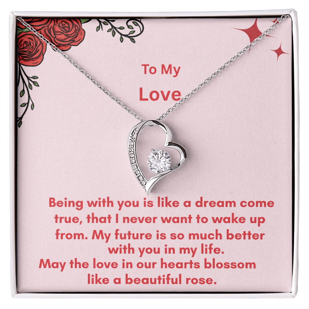 The Forever Love Necklace and Sweetest Devotion Bouquet