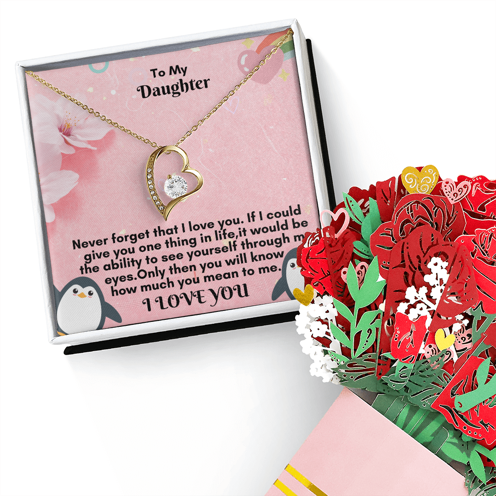 Unforgettable Forever Love Necklace and Bouquet Set – A Gift of Love and Devotion
