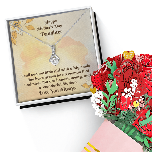 The Alluring Beauty Necklace and Sweetest Devotion Bouquet