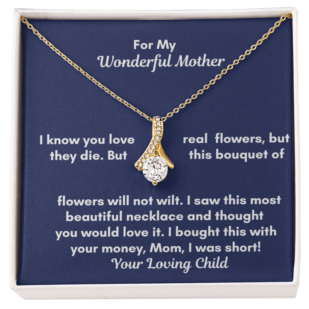 Alluring Beauty Necklace and Sweetest Devotion Bouquet
