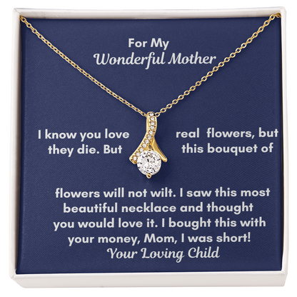 Alluring Beauty Necklace and Sweetest Devotion Bouquet