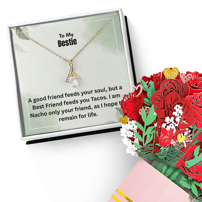 Alluring Beauty Necklace and Bouquet: The Perfect Gift to Dazzle and Delight