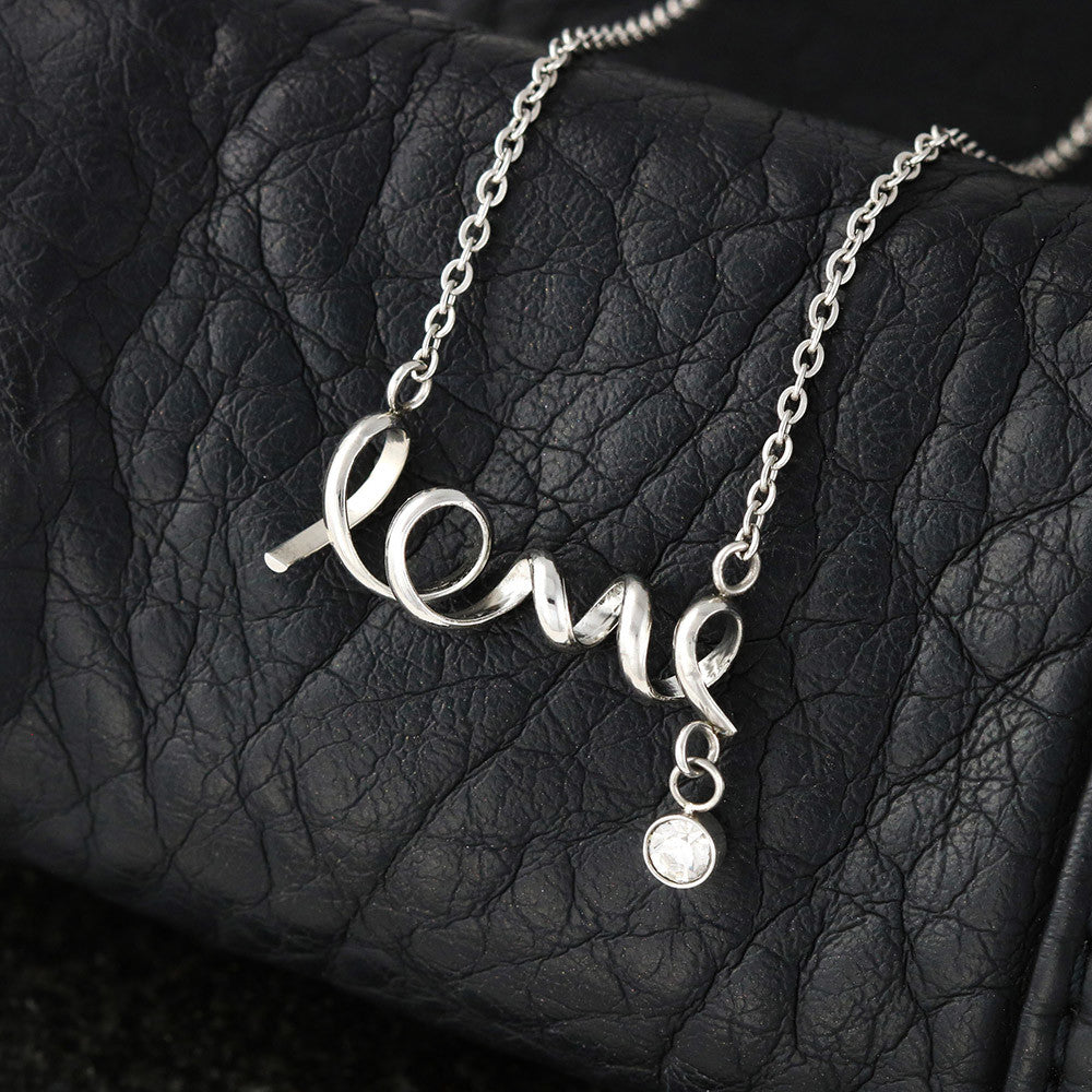 Scripted Love Necklace - Dainty Jewelry to Express Your Affection