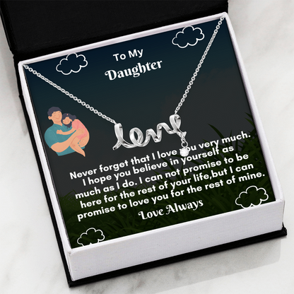Scripted Love Necklace