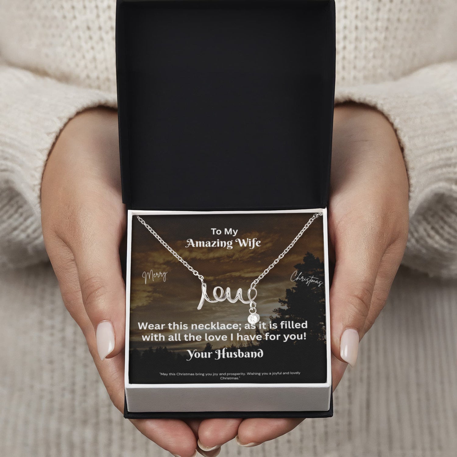 Scripted Love Necklace