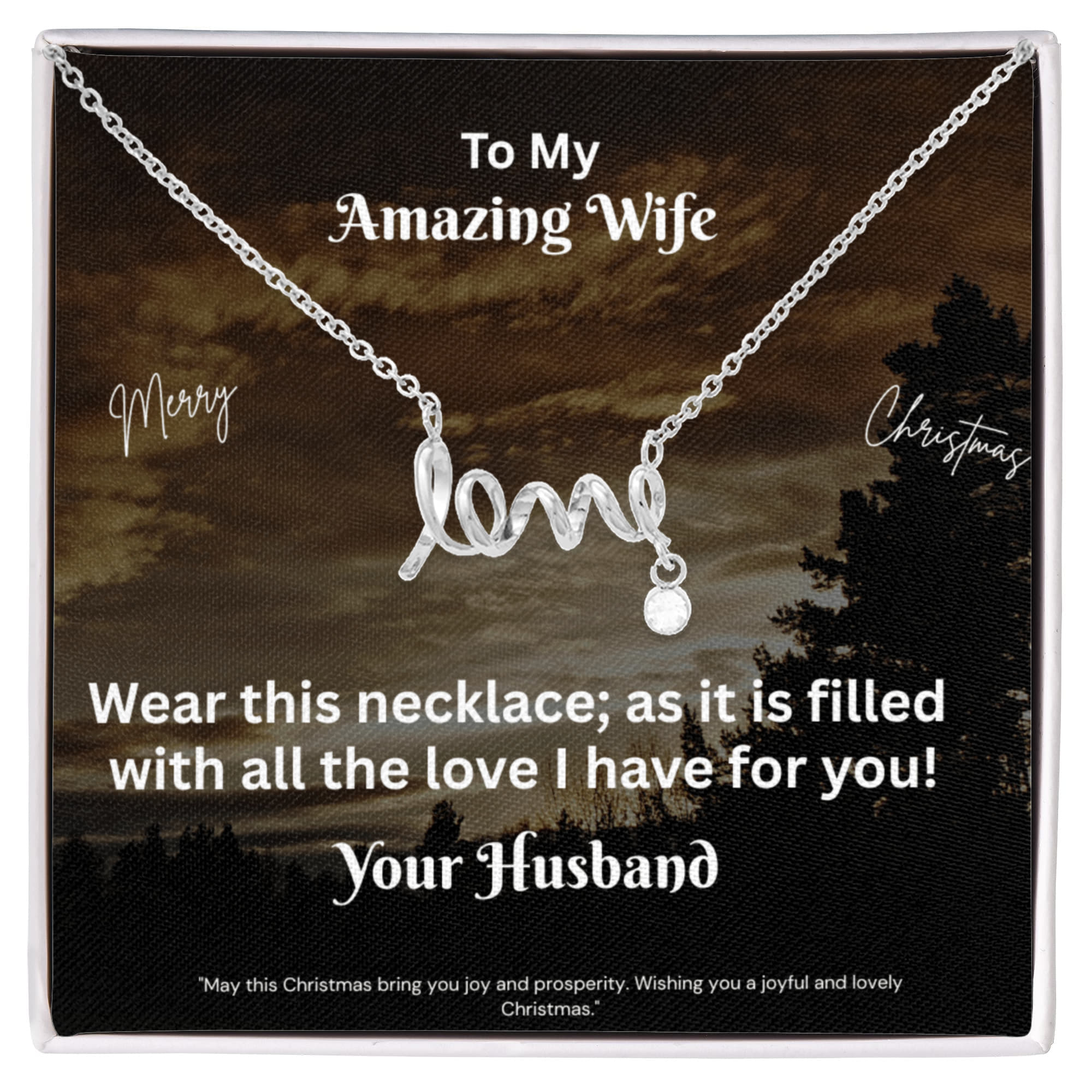 Scripted Love Necklace