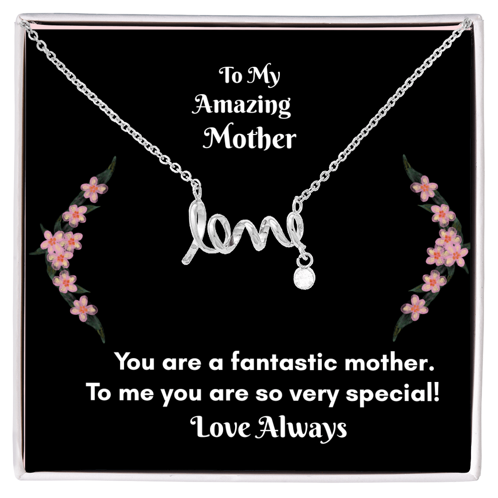 Scripted Love Necklace