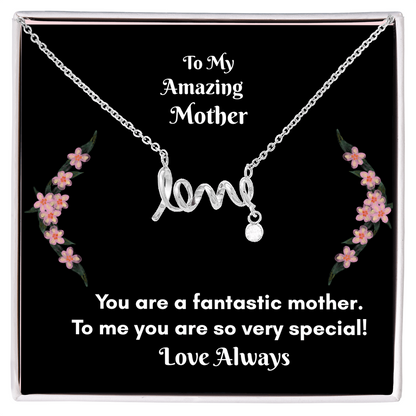 Scripted Love Necklace