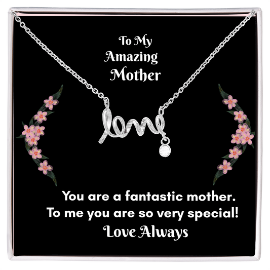 Scripted Love Necklace