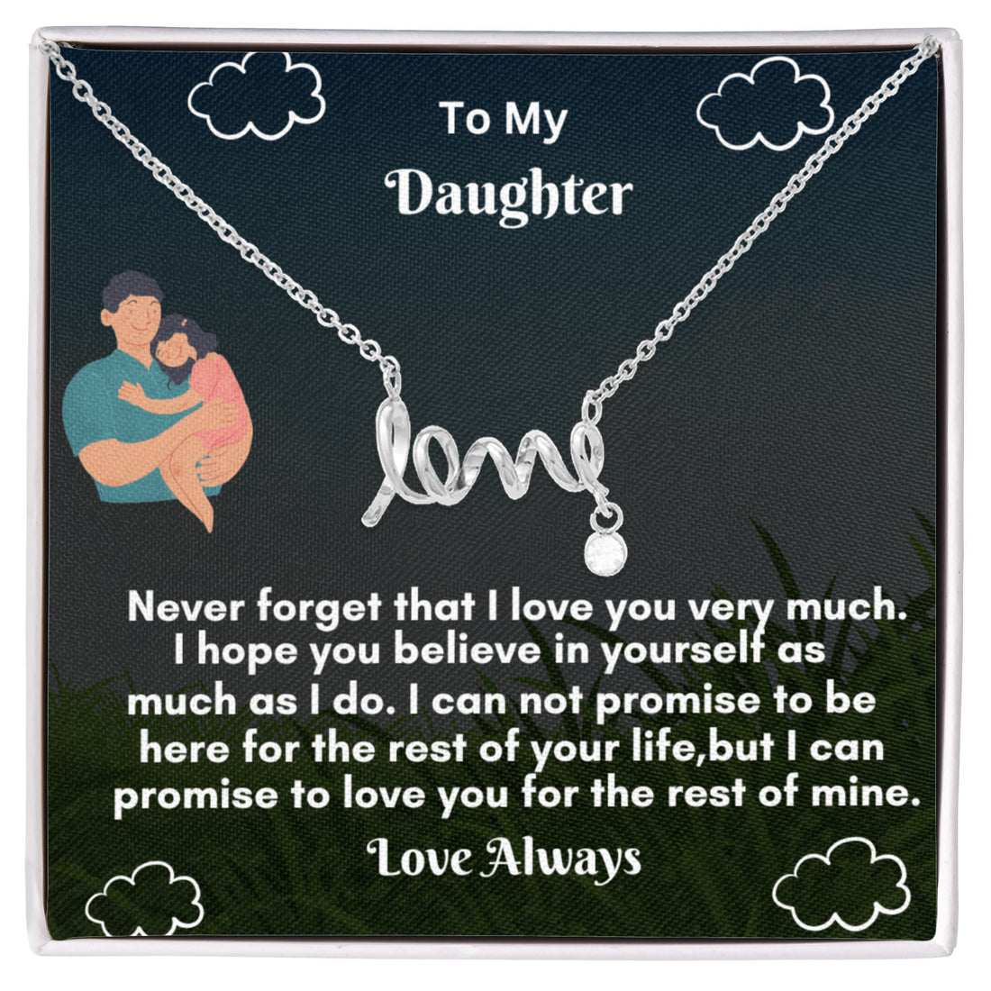 Scripted Love Necklace