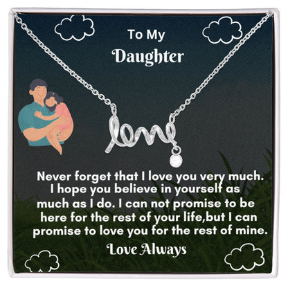 Scripted Love Necklace