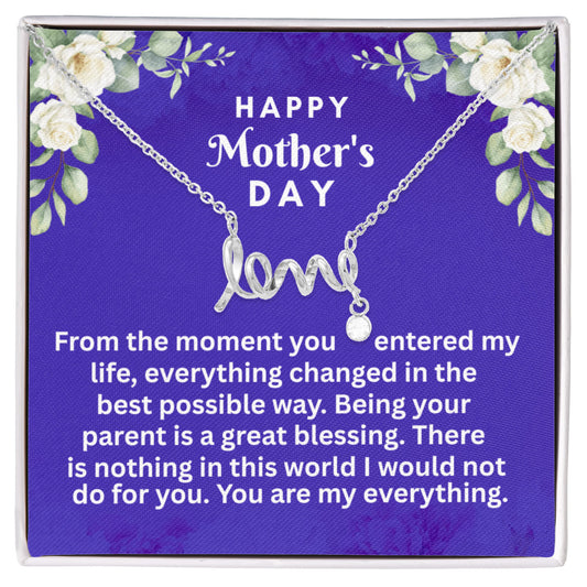 Scripted Love Necklace