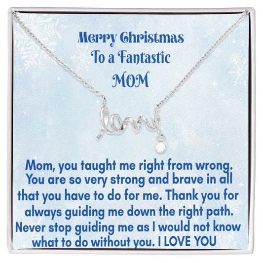 Scripted Love Necklace