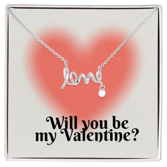 Scripted Love Necklace