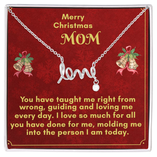 Scripted Love Necklace