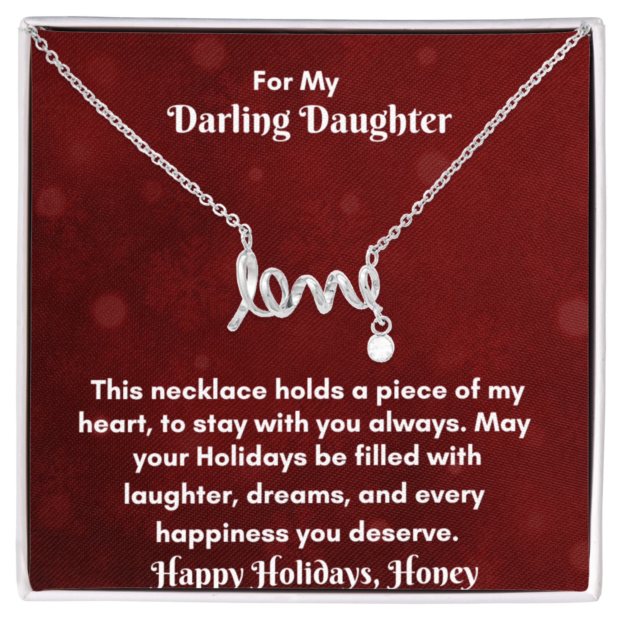 Scripted Love Necklace - A Dainty Expression of Affection