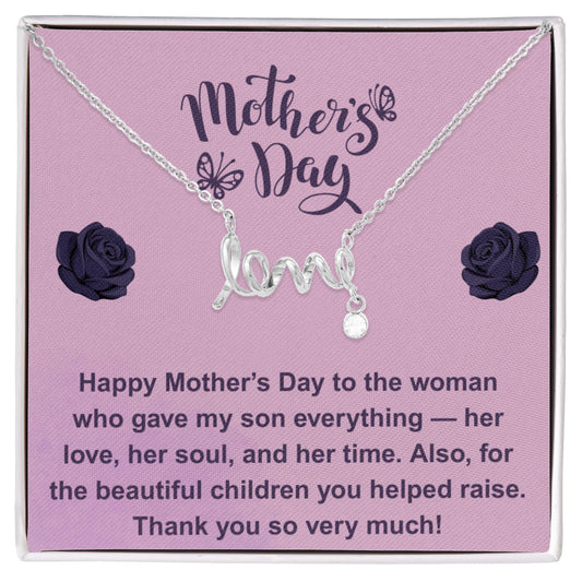 Scripted Love Necklace