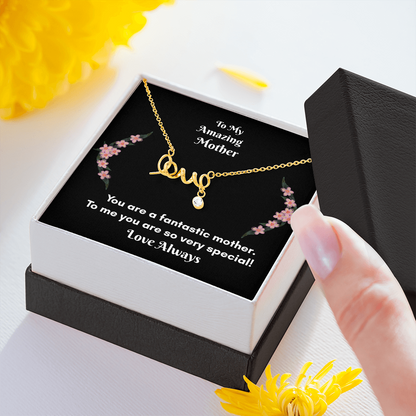 Scripted Love Necklace