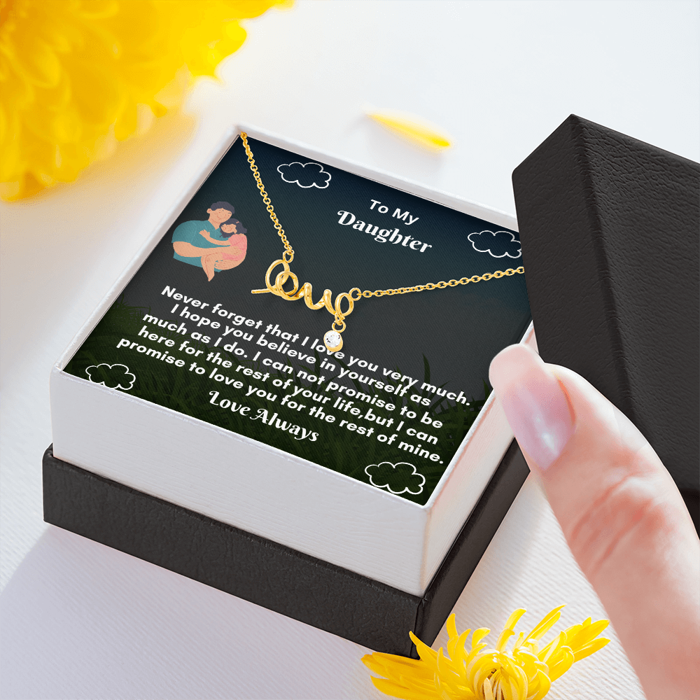Scripted Love Necklace
