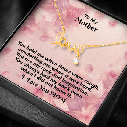 Scripted Love Necklace - Dainty Jewelry to Express Your Affection