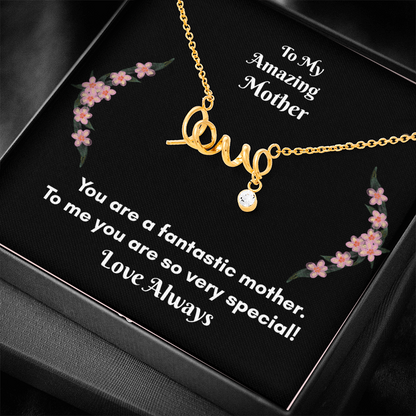 Scripted Love Necklace